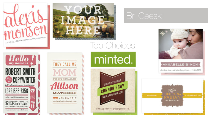 Top Choices for Minted Personal Business Cards - BriGeeski