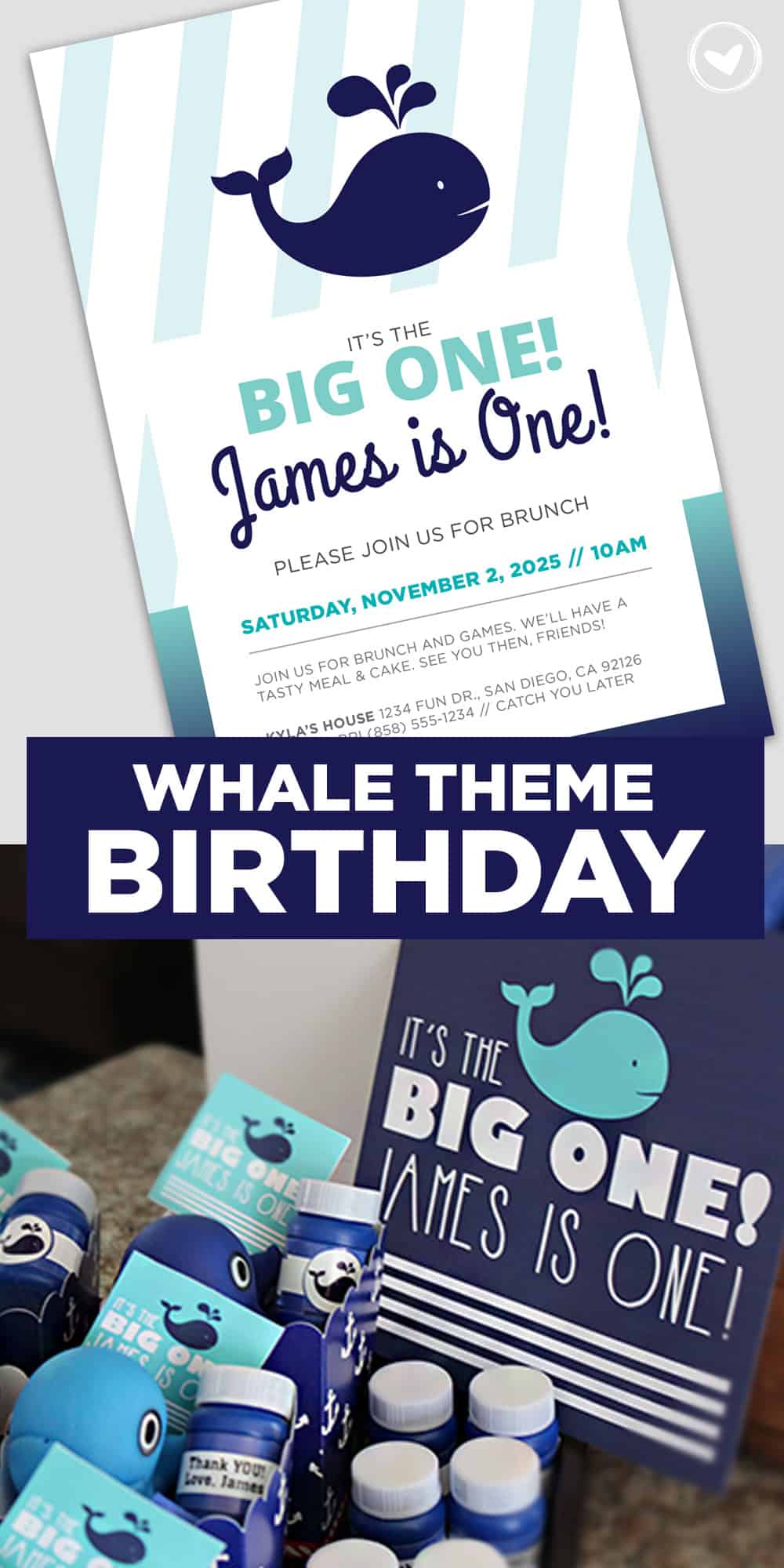 Whale Theme Birthday Party Ideas