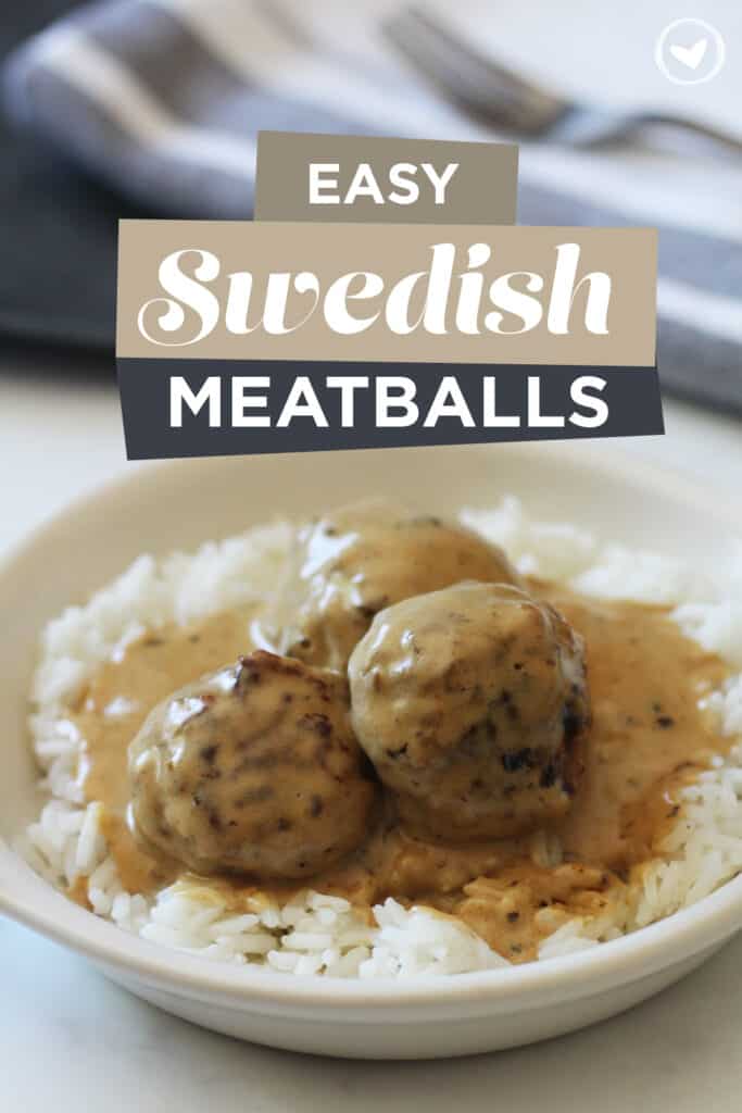 Easy Swedish Meatballs with Rice - BriGeeski