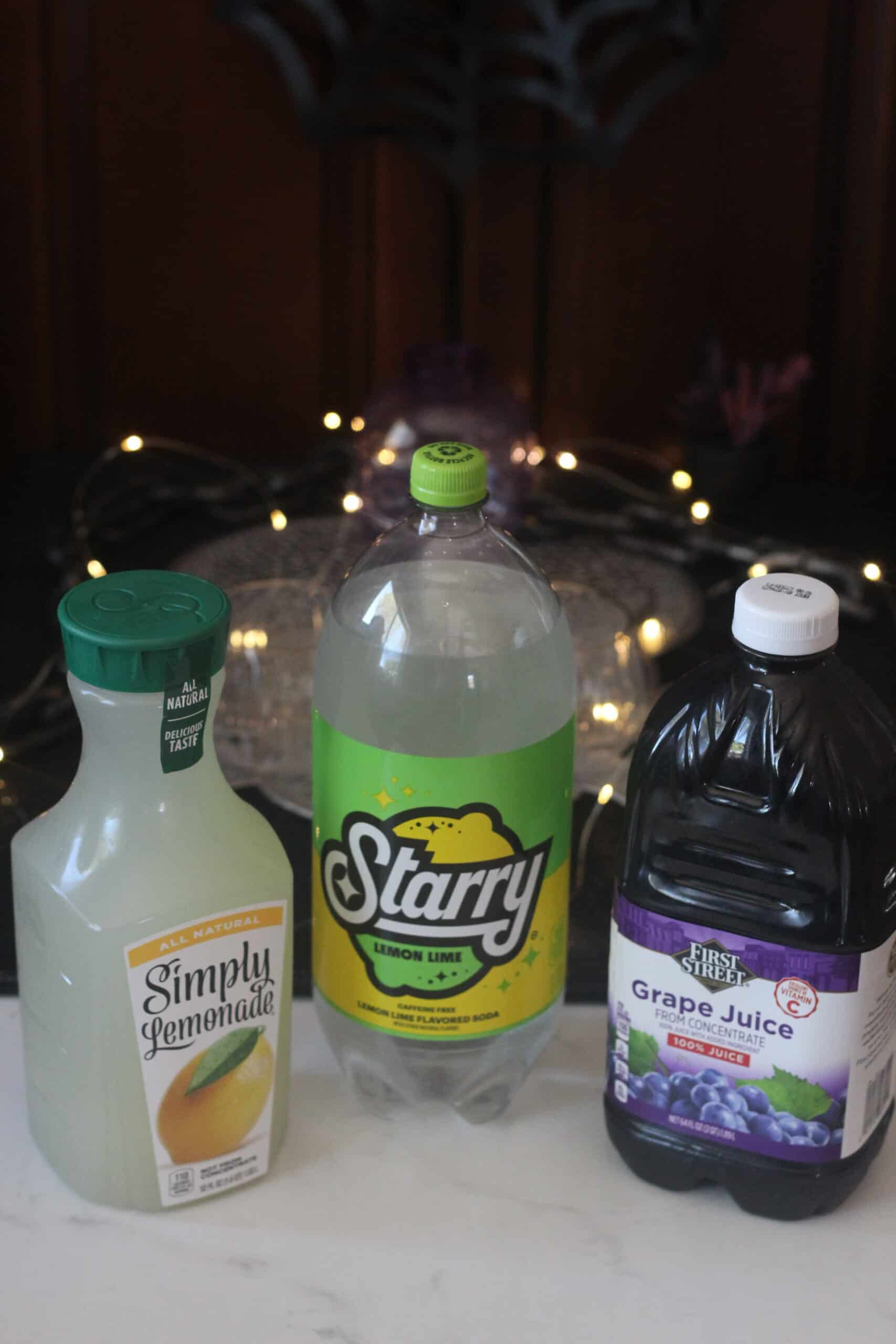 ingredients for grape drink